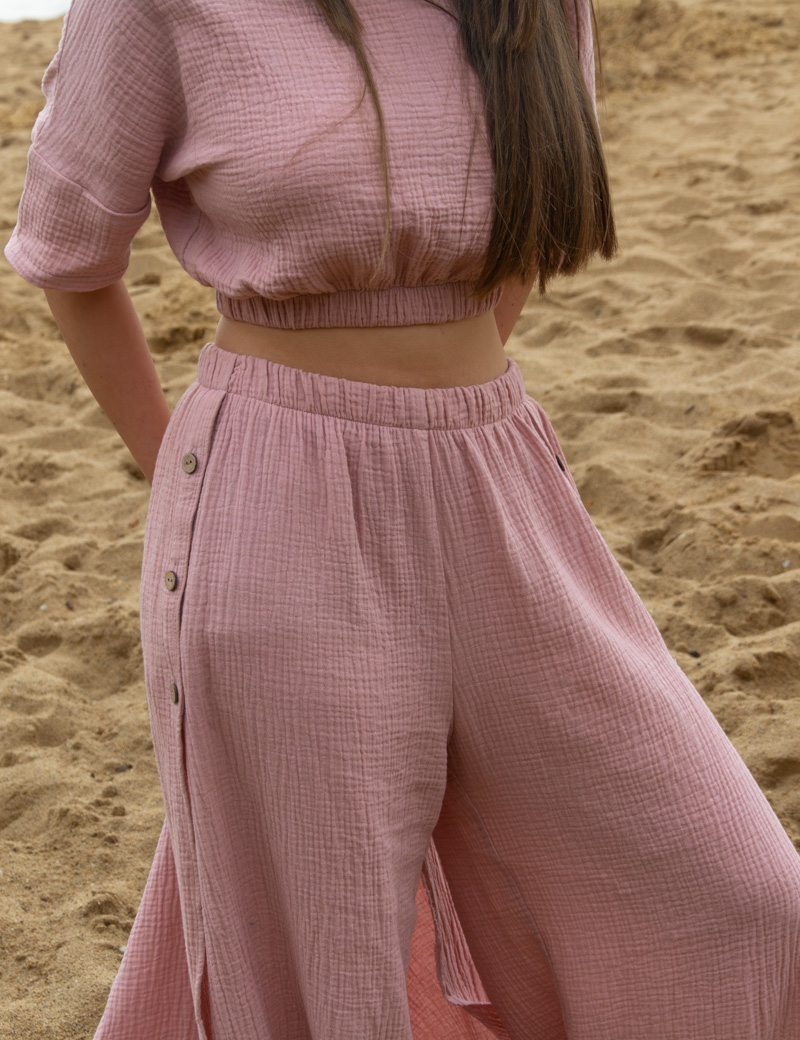 Women's comfortable summer top with elbow sleeve Lora